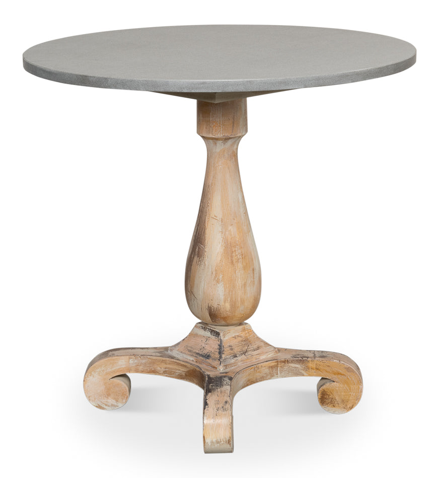 Bistro Table- Grey Stone Top - Chapin Furniture