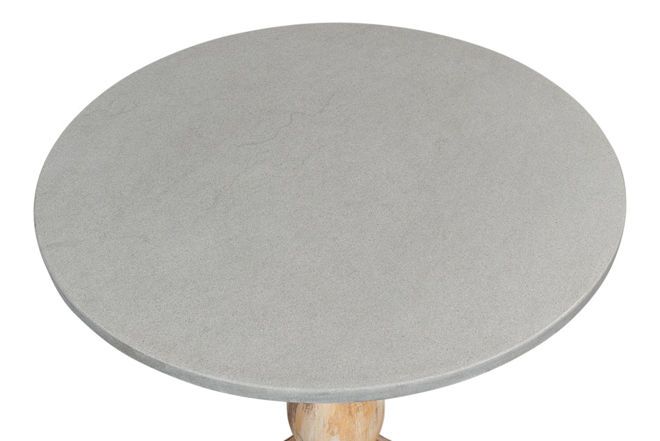 Bistro Table- Grey Stone Top - Chapin Furniture