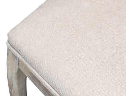 Oval Cane Back Chair, Grey Oak, Taupe- Set of 2 - Chapin Furniture