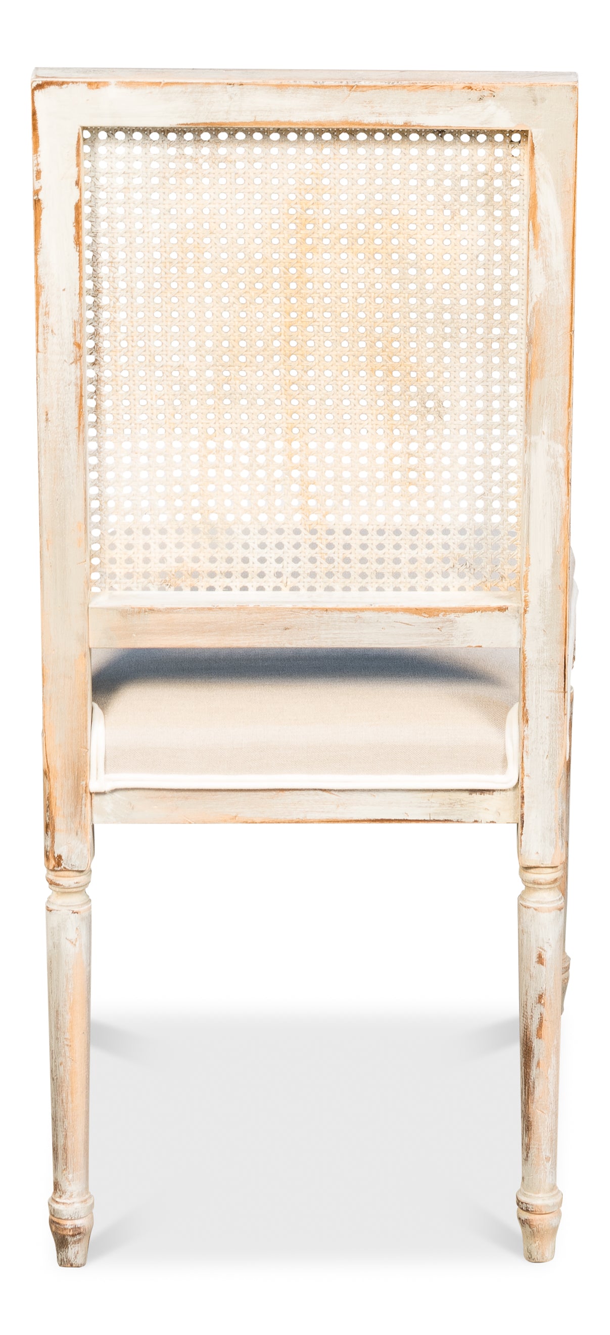 Cane Back Side Chair- Grey Oak, Flax- Set of 2 - Chapin Furniture