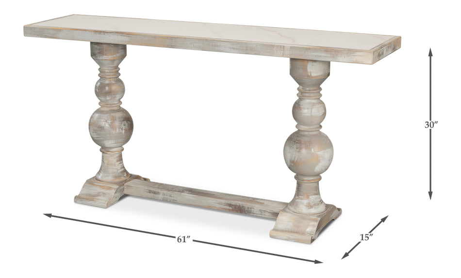 Stacy Double Pedestal Console - Chapin Furniture