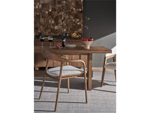 New Modern Echo Dining Arm Chair - Brown Oak - Chapin Furniture