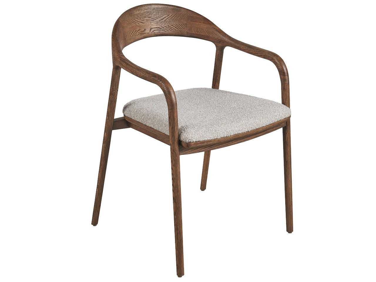 New Modern Echo Dining Arm Chair - Brown Oak - Chapin Furniture