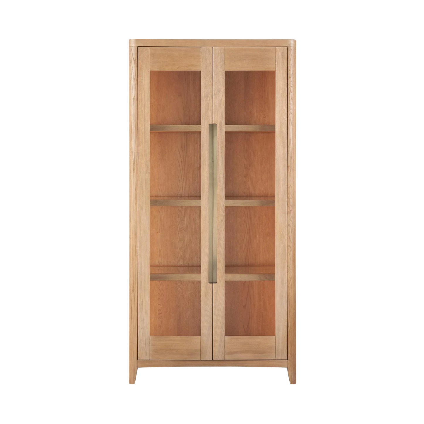 New Modern Zella Display Cabinet - Natural Oak - Chapin Furniture