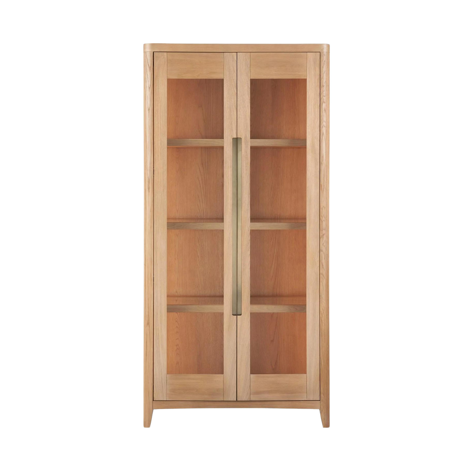 New Modern Zella Display Cabinet - Natural Oak - Chapin Furniture