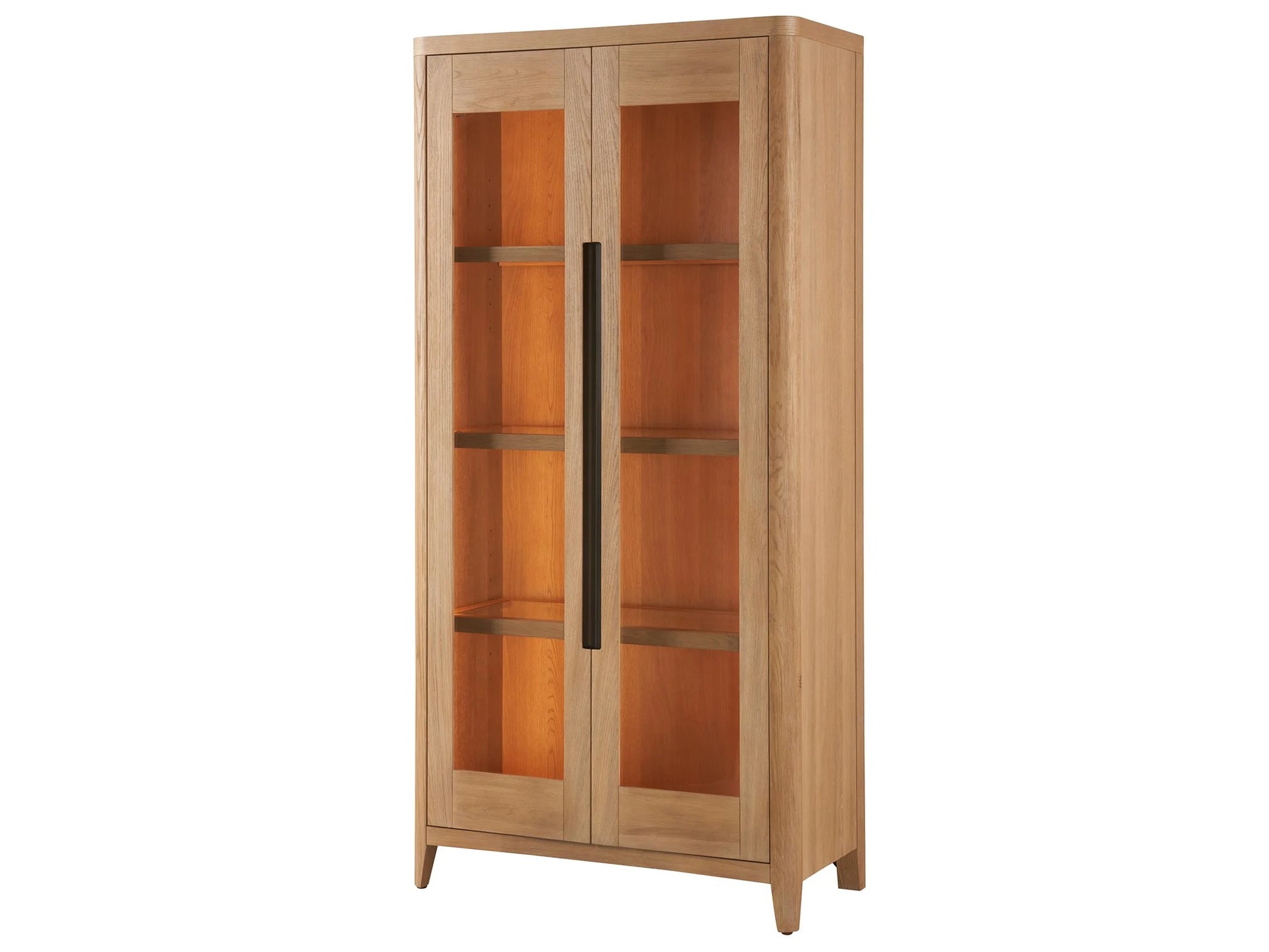 New Modern Zella Display Cabinet - Natural Oak - Chapin Furniture
