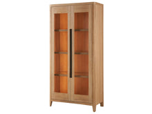 New Modern Zella Display Cabinet - Natural Oak - Chapin Furniture