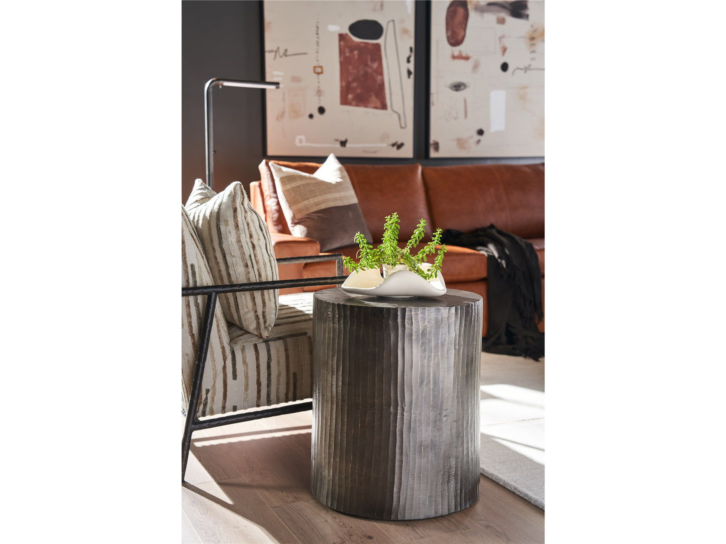 New Modern Asher Round End Table - Chapin Furniture