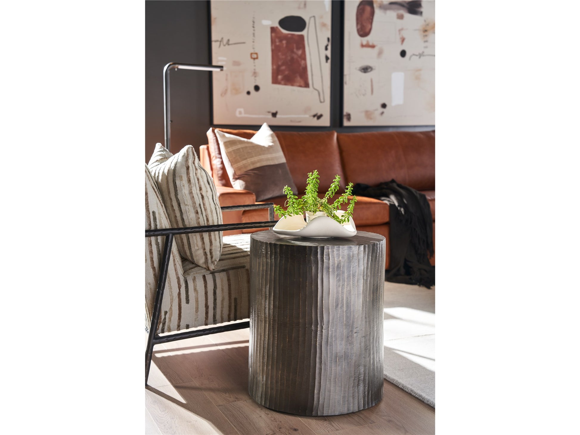 New Modern Asher Round End Table - Chapin Furniture