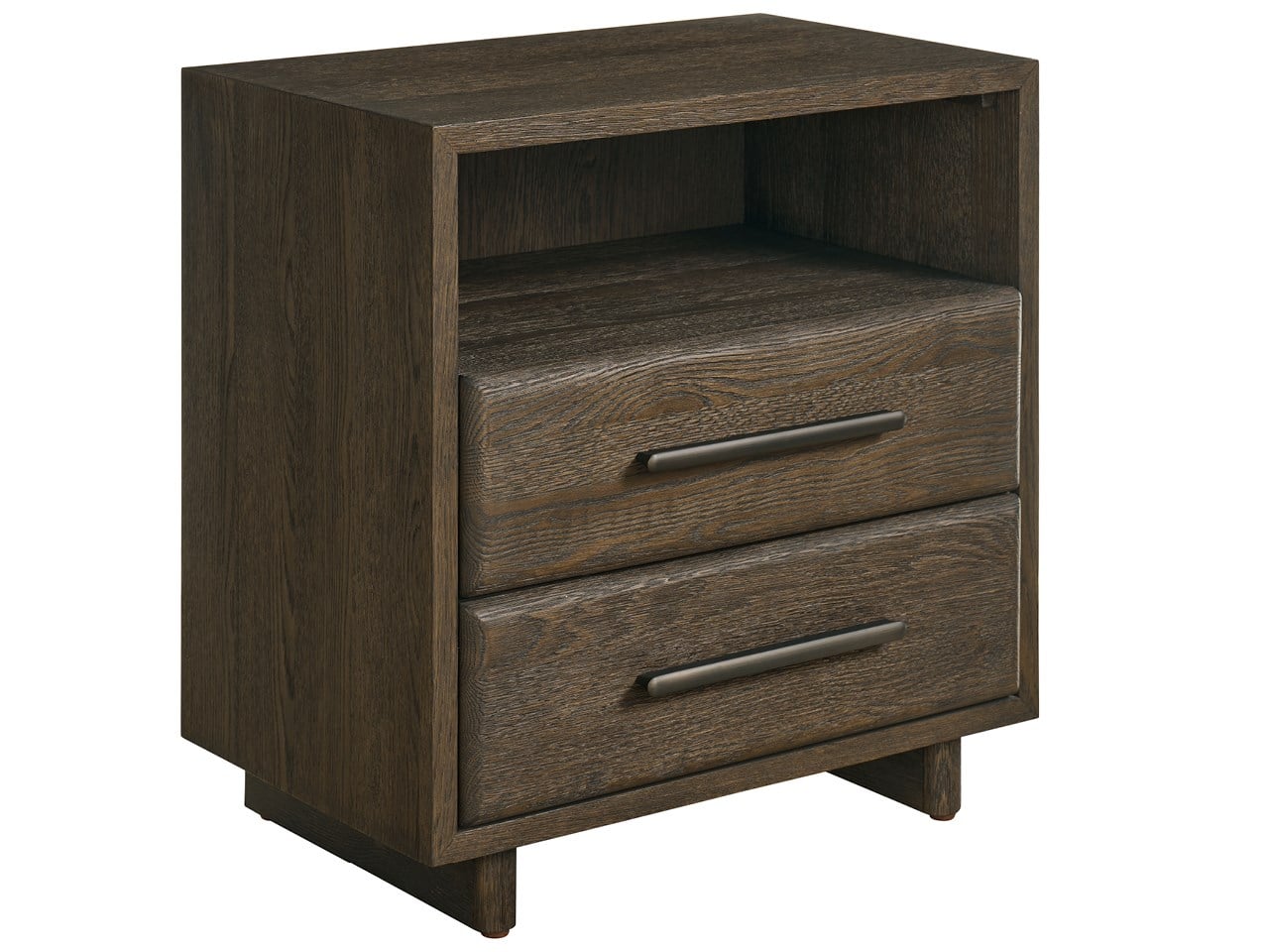 Modern: Sable & Desert Open Storage Nightstand - Chapin Furniture