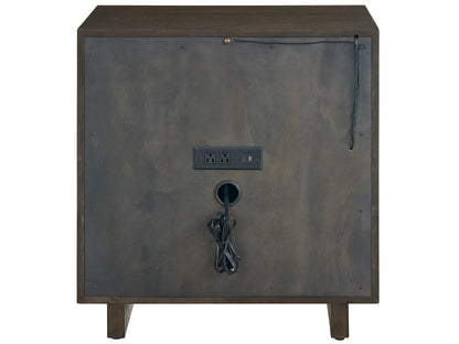 Modern: Sable & Desert Open Storage Nightstand - Chapin Furniture
