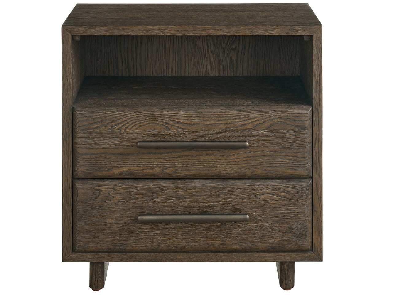 Modern: Sable & Desert Open Storage Nightstand - Chapin Furniture