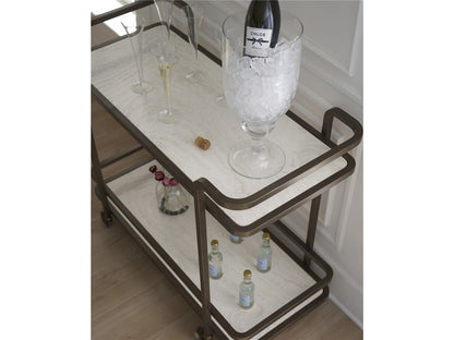 Modern: Sable & Desert Bar Cart - Chapin Furniture