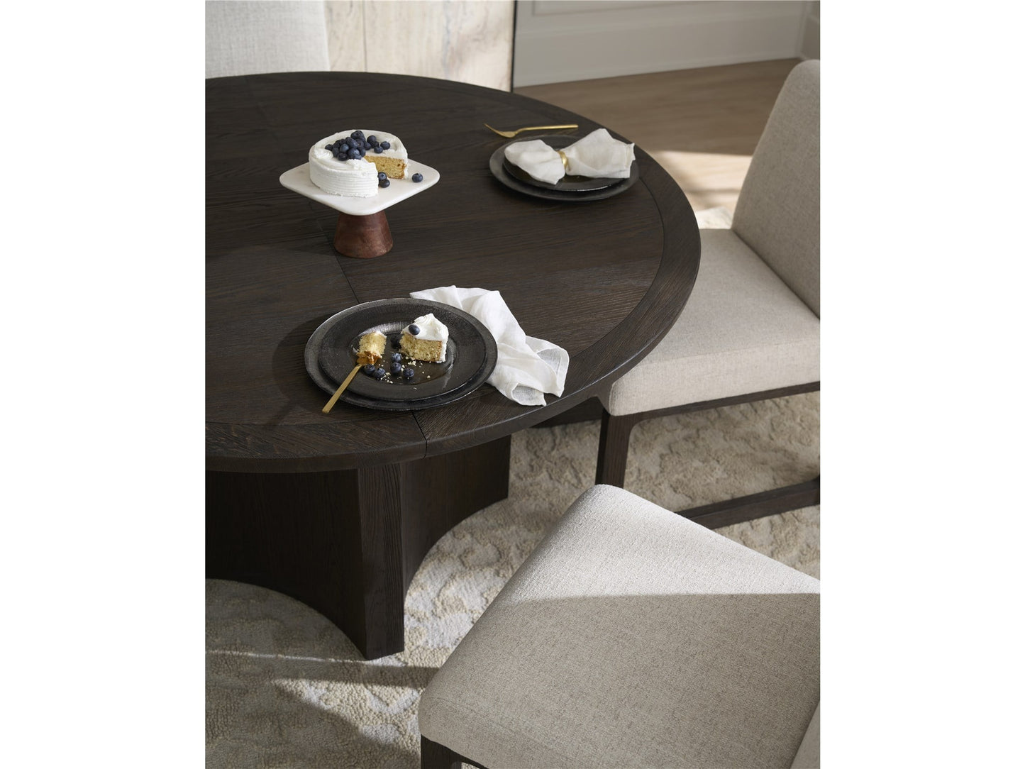 Modern: Sable & Desert Round Dining Table - Chapin Furniture