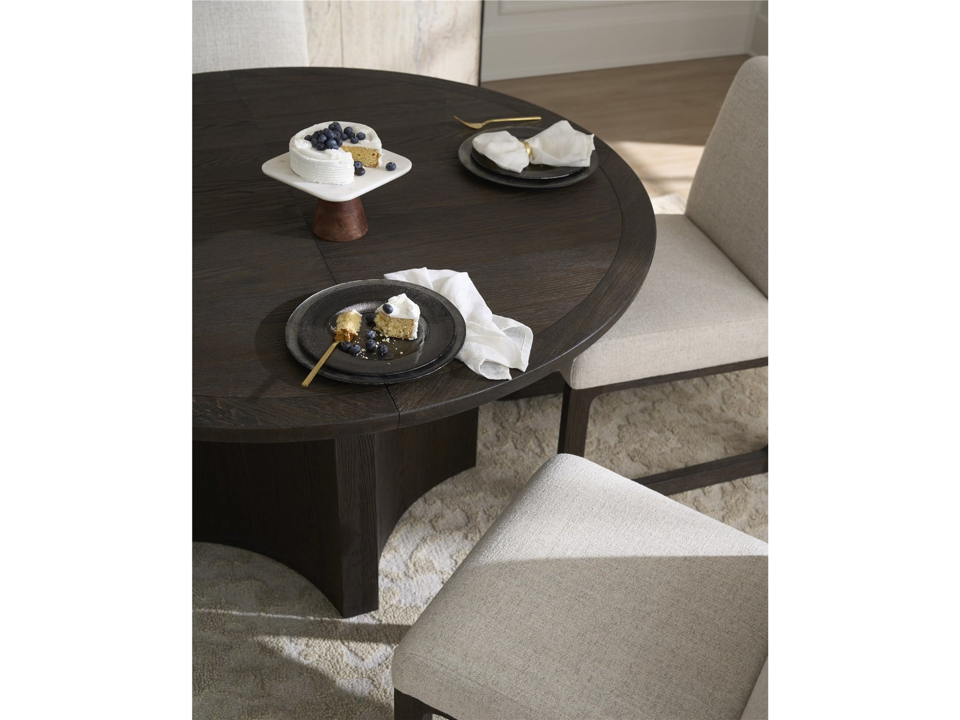 Modern: Sable & Desert Round Dining Table - Chapin Furniture