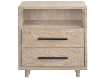 Modern: Sable & Desert Open Storage Nightstand - Chapin Furniture