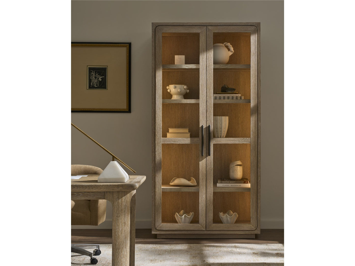 Modern: Sable & Desert Display Cabinet - Chapin Furniture