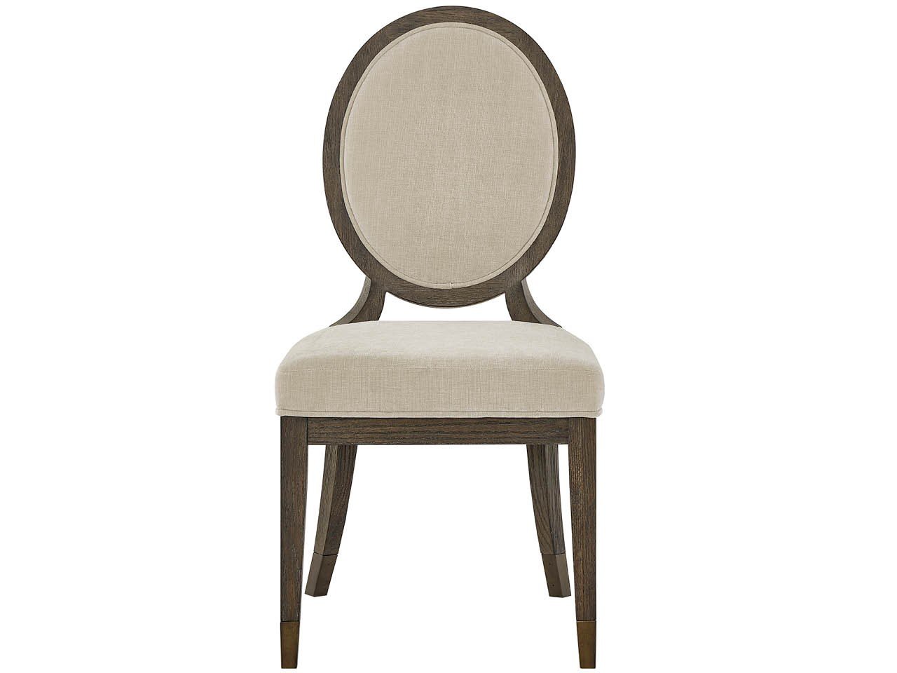 Montclair Cocoa Oval Side Chair- Set of 2 - Chapin Furniture