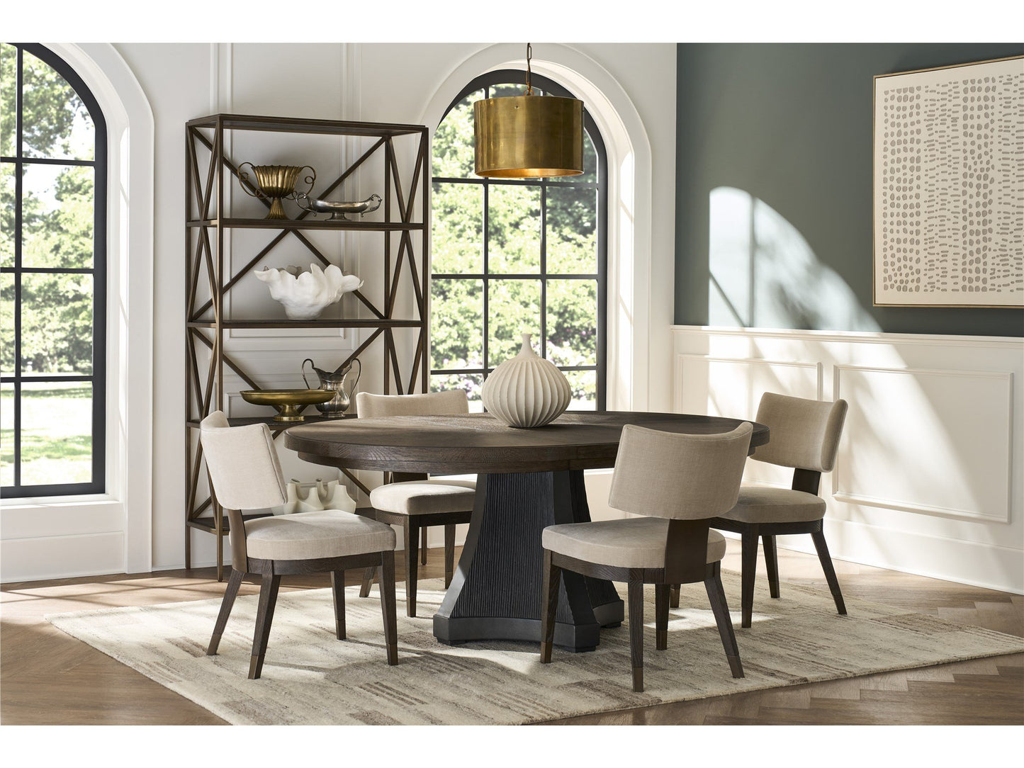 Montclair Cinder Round Dining Table - Chapin Furniture