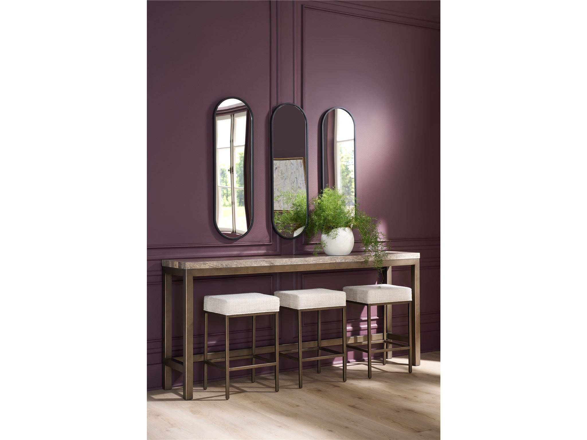 Montclair Brindle Console With Stools - Thumbnail 5