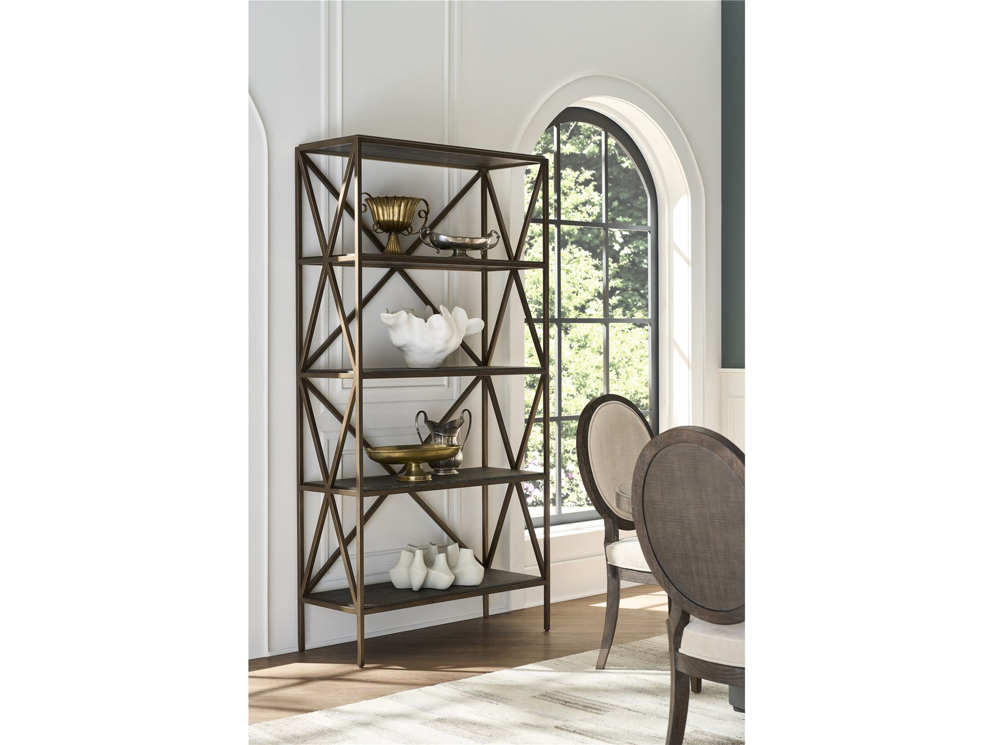Montclair Cocoa Etagere - Chapin Furniture