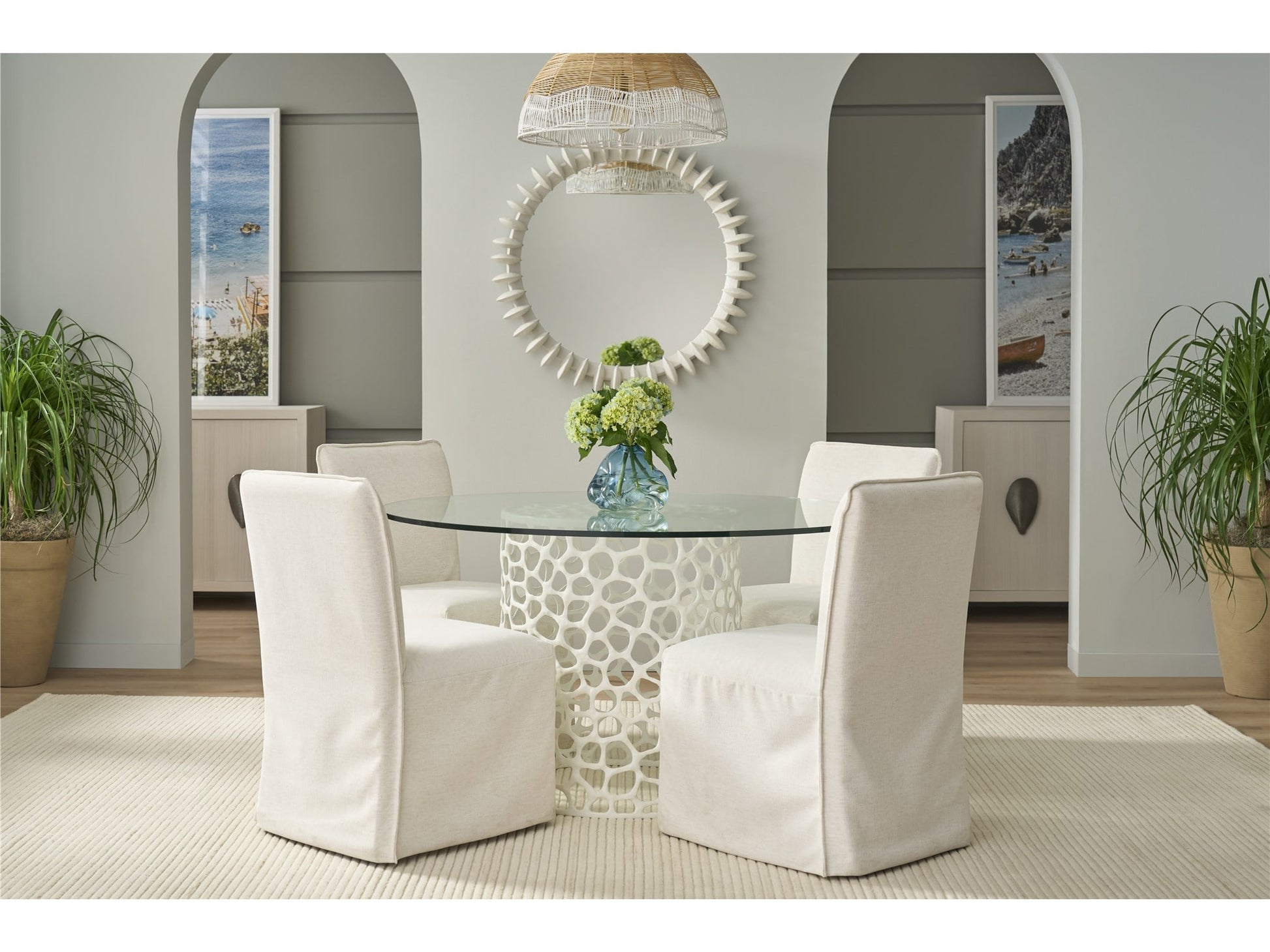 Oasis Coastal Living Coral Round Table - Chapin Furniture