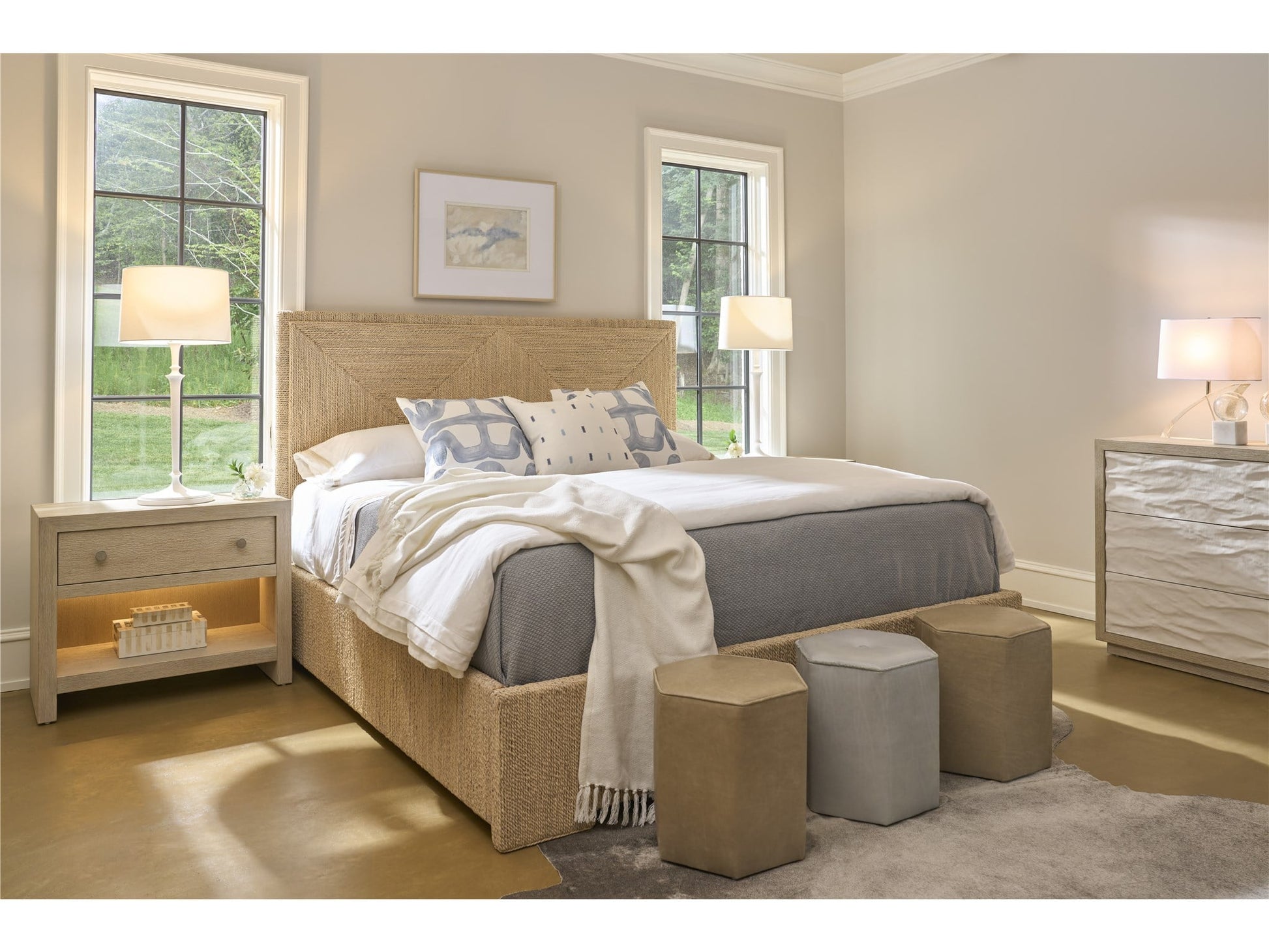 Oasis Coastal Living Abaca Woven Bed - Chapin Furniture