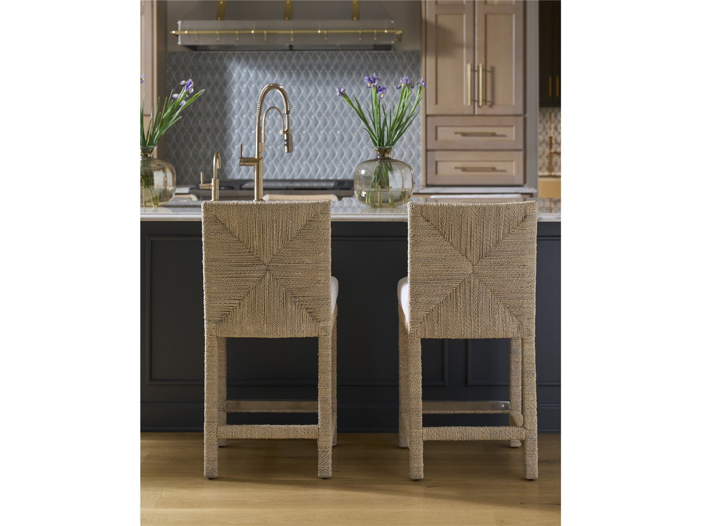 Oasis Coastal Living Abaca Counter Chair - Chapin Furniture