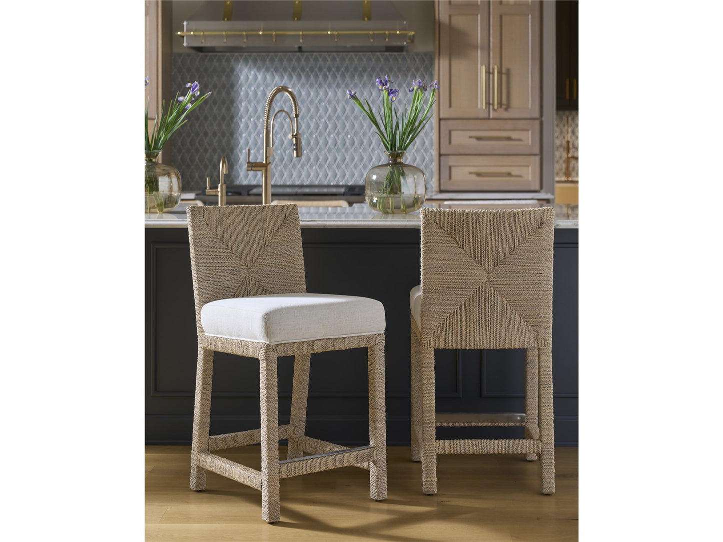 Oasis Coastal Living Abaca Counter Chair - Chapin Furniture
