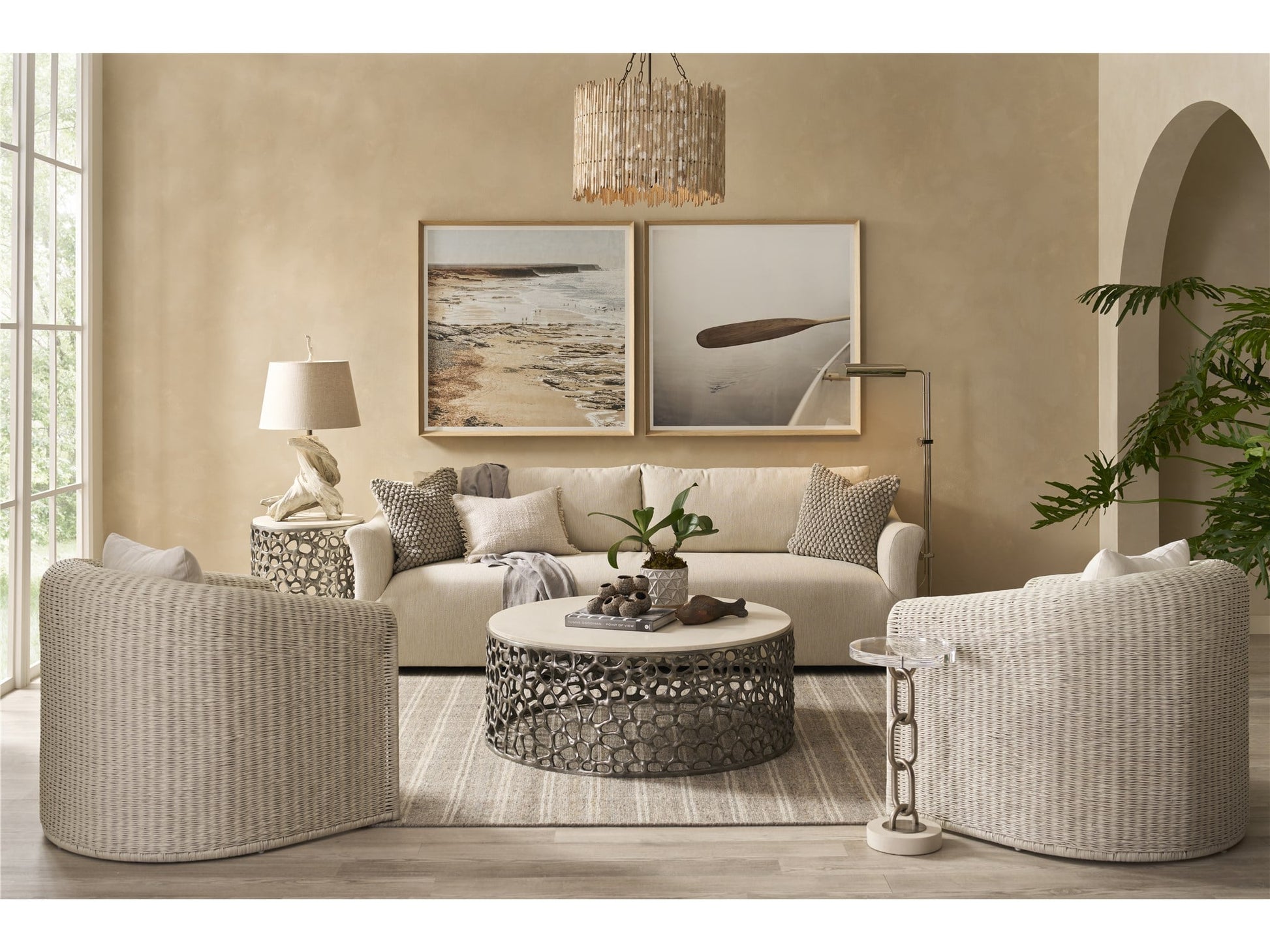 Oasis Coastal Living Coral Cocktail Table - Chapin Furniture