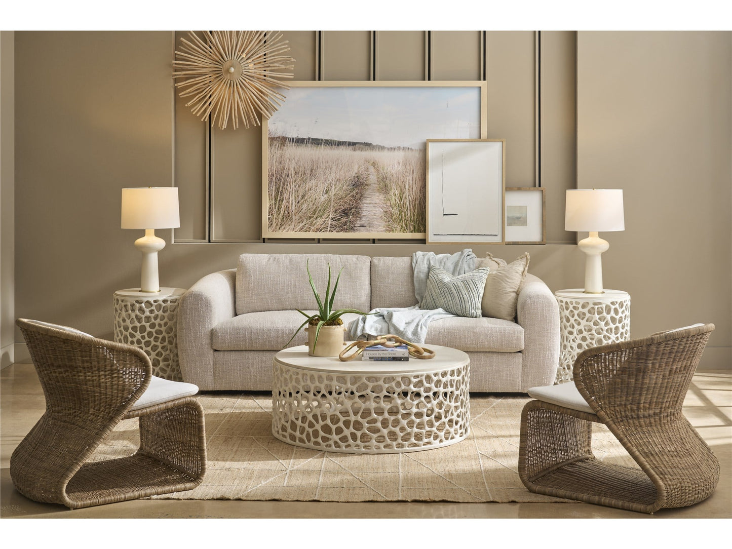 Oasis Coastal Living Coral Cocktail Table - Chapin Furniture