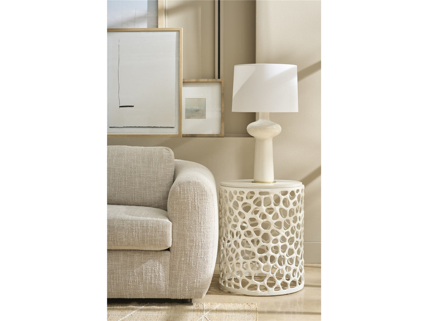 Oasis Coastal Living Coral Side Table - Chapin Furniture