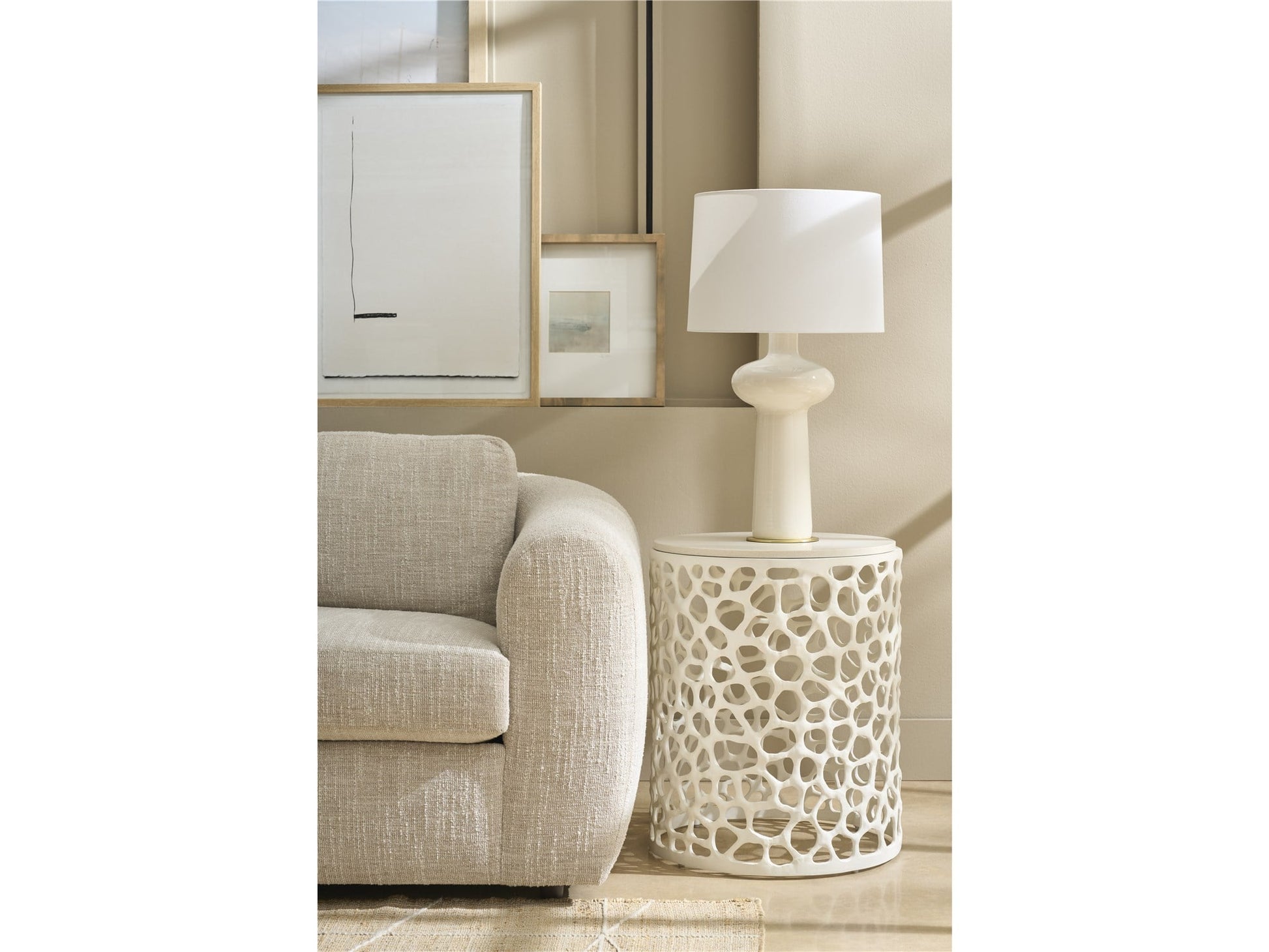 Oasis Coastal Living Coral Side Table - Chapin Furniture