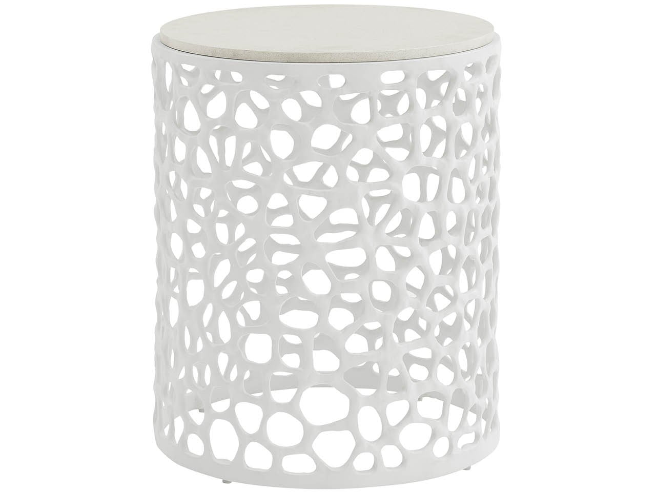 Oasis Coastal Living Coral Side Table - Chapin Furniture