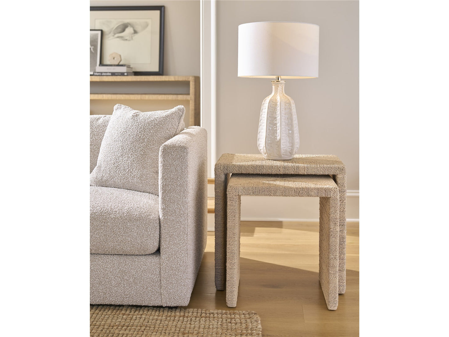 Oasis Coastal Living Abaca Nesting Tables - Chapin Furniture