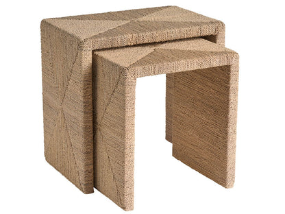 Oasis Coastal Living Abaca Nesting Tables - Chapin Furniture