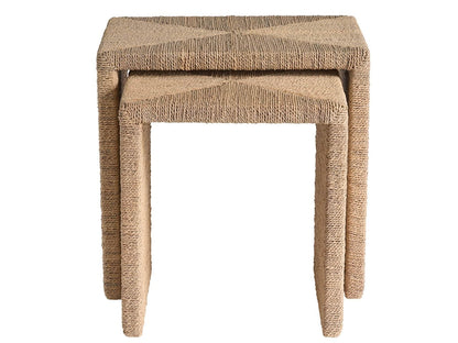 Oasis Coastal Living Abaca Nesting Tables - Chapin Furniture