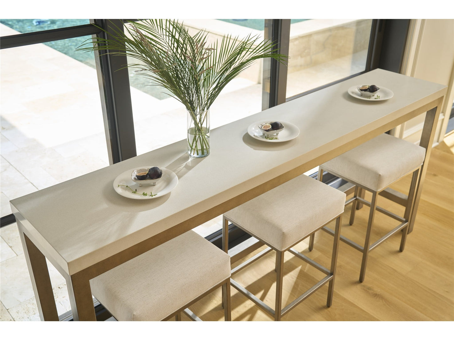 Oasis Coastal Living Oasis Console With Stools - Chapin Furniture