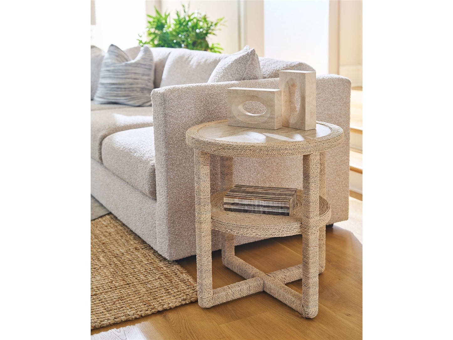 Oasis Coastal Living Abaca Side Table - Chapin Furniture