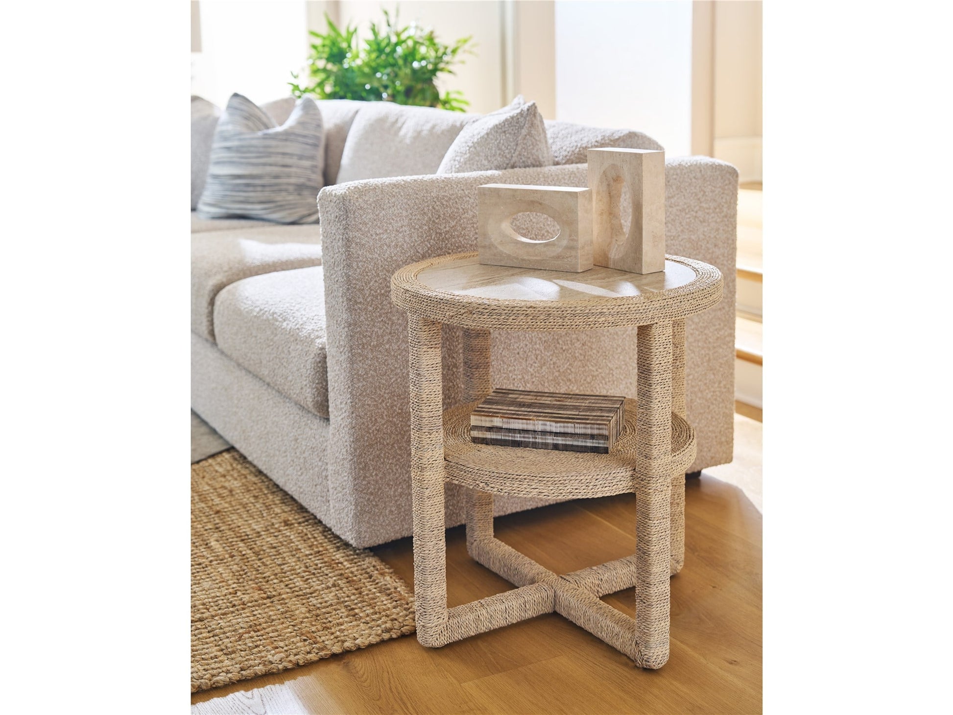 Oasis Coastal Living Abaca Side Table - Chapin Furniture