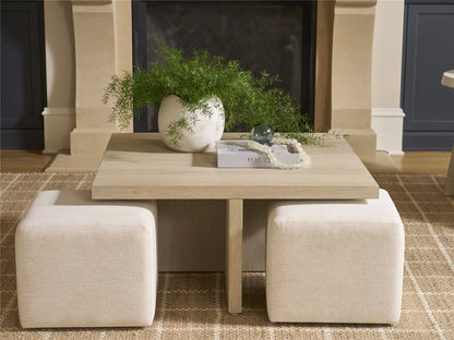 Oasis Coastal Living Dockside Cocktail Table With Ottomans - Chapin Furniture