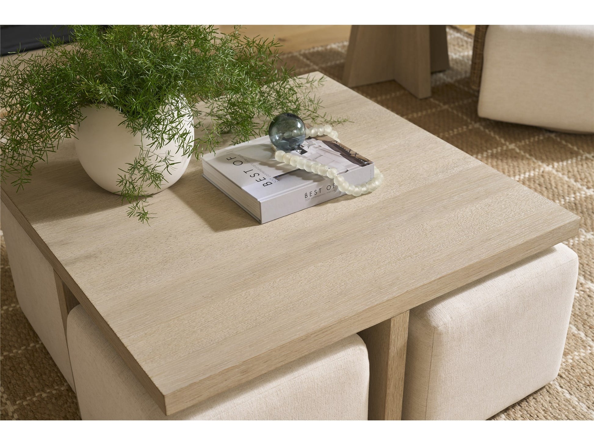 Oasis Coastal Living Dockside Cocktail Table With Ottomans - Chapin Furniture