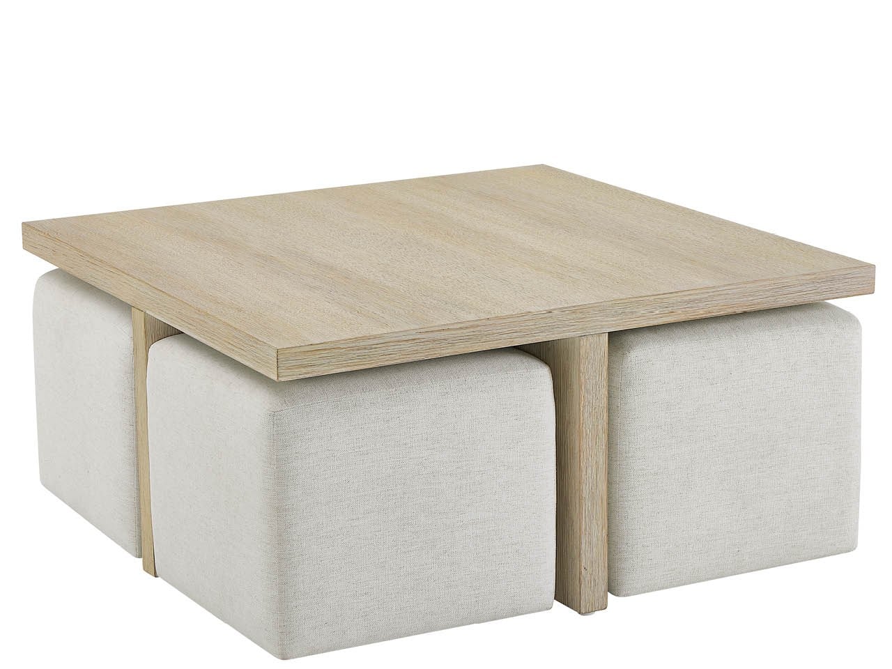 Oasis Coastal Living Dockside Cocktail Table With Ottomans - Chapin Furniture