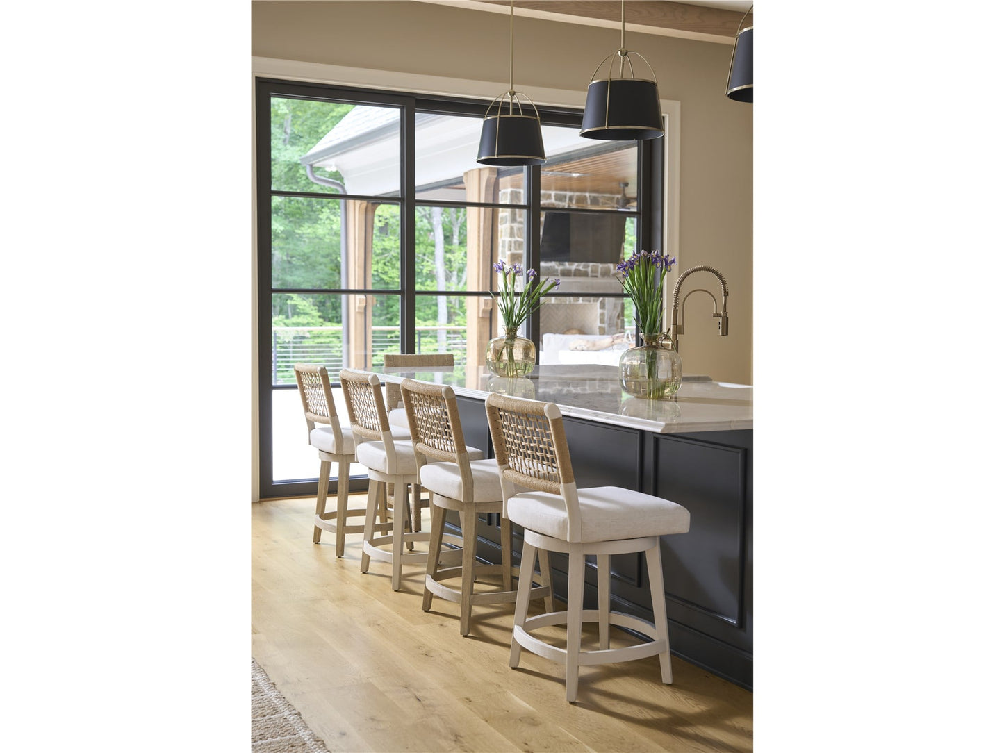 Oasis Coastal Living Dockside Swivel Counter Stool - Chapin Furniture