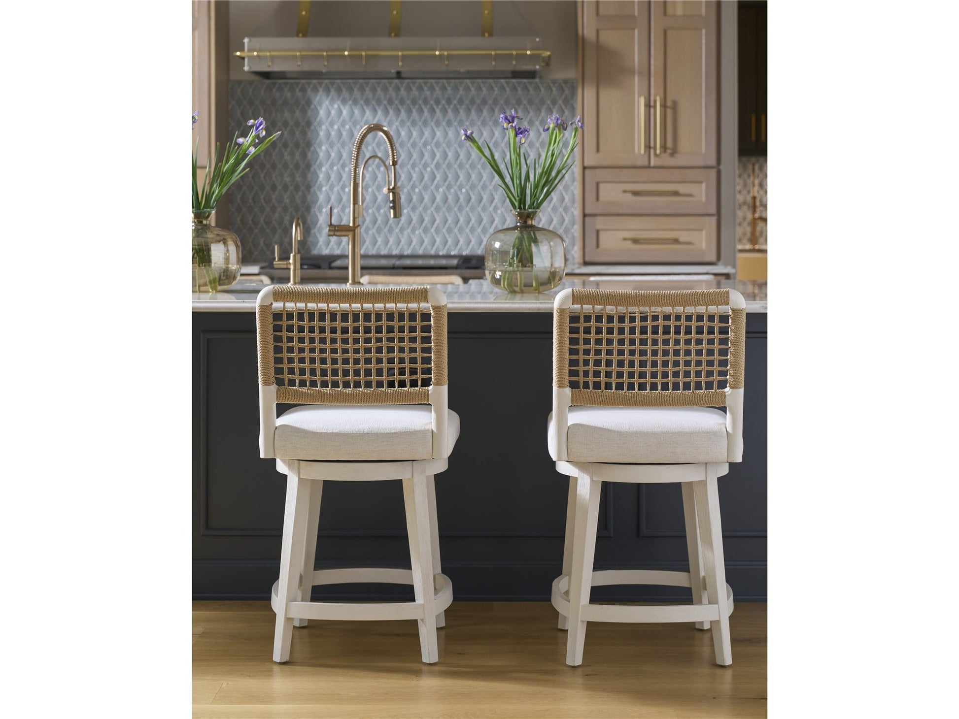 Oasis Coastal Living Dockside Swivel Counter Stool - Chapin Furniture