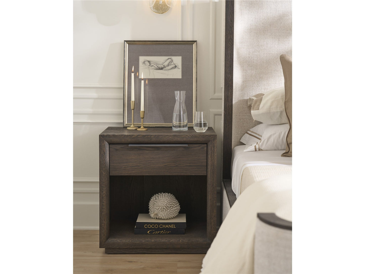 Modern: Sable & Desert One Drawer Nightstand - Chapin Furniture