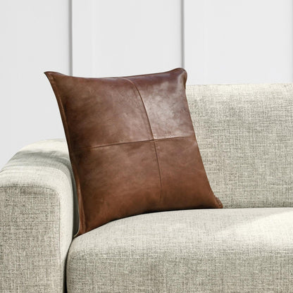 SLD Leather Kona Brown Pillow - Chapin Furniture