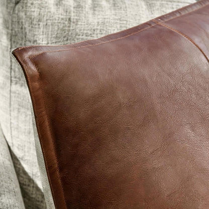 SLD Leather Kona Brown Pillow - Chapin Furniture