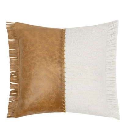 RN Harris Leather Chestnut/Ivory 22x22 - Set of 2 - Chapin Furniture