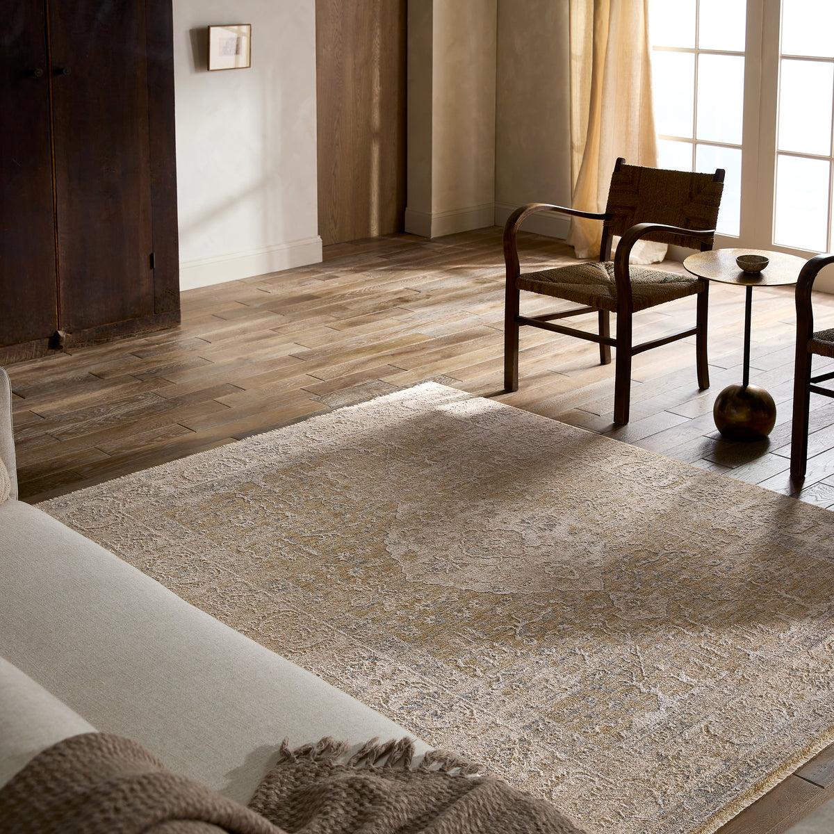 Vekhea Aslan VEK01 Tan/Ivory Rug - Chapin Furniture